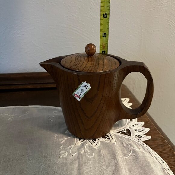 Japanese Kyusu Wooden Teapot - Picture 4 of 6